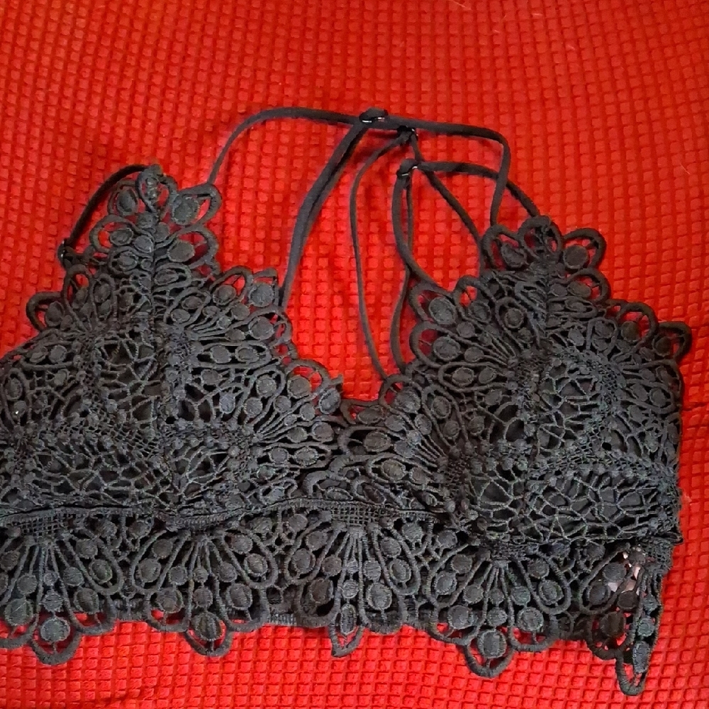 Rue21 Black Lace Crop Top